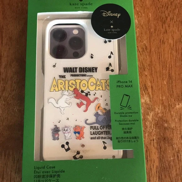 Authentic Kate Spade Aristocats Disney iPhone Pro Max. New in Box with tag. - Picture 3 of 12